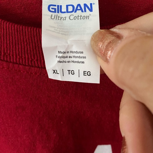 Indiana University IU Red Cotton Long Sleeve Shirt men’s XL - Picture 2 of 6